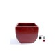 SQUARE ROUND POT NOIR BRILLANT