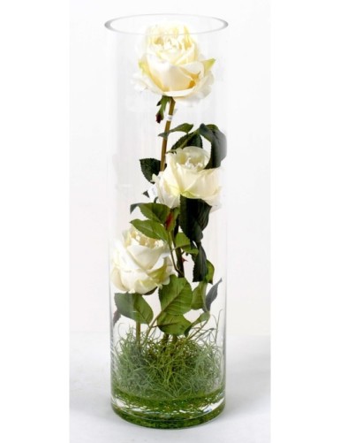 BOUQUET ROSES BLANCHES