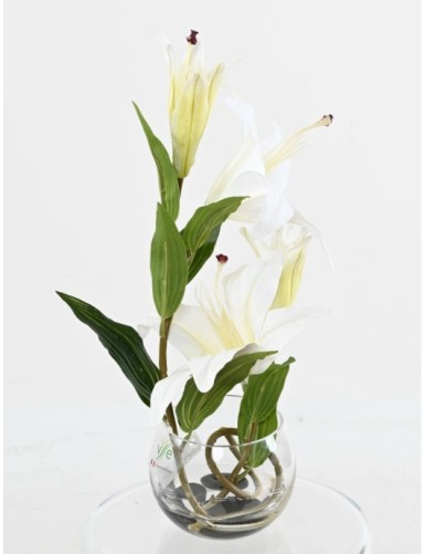 WHITE LILY CENTREPIECE