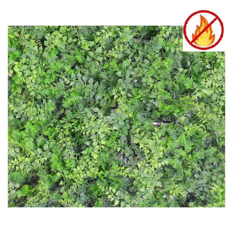 GREEN WALL MIXED FERN BACKGROUND 50*50 FR - Fire Resistant