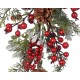 BUNCHES GLITTER RED BERRIES PINE CONES