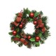 WREATH RED BALLS - RIBBONS - PINE CONES