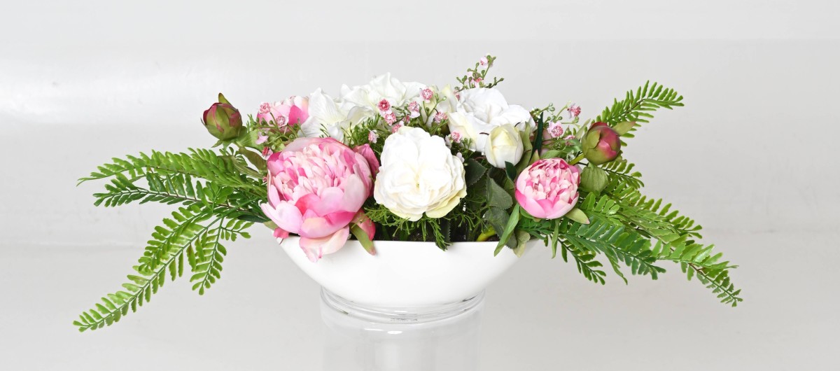 PINK PEONY CENTREPIECE