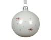 SMALL SNOWFLAKE GLASS BALL (box of 6)