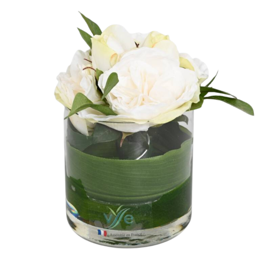 WHITE ROSE TABLE CENTREPIECE